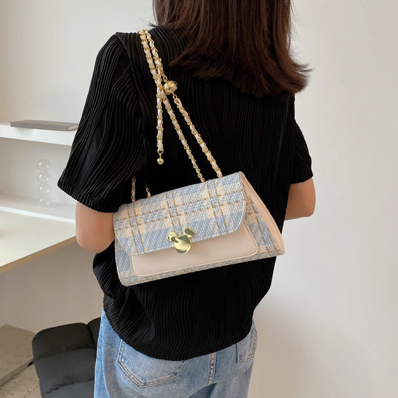 PU Chain Strap Crossbody Bag