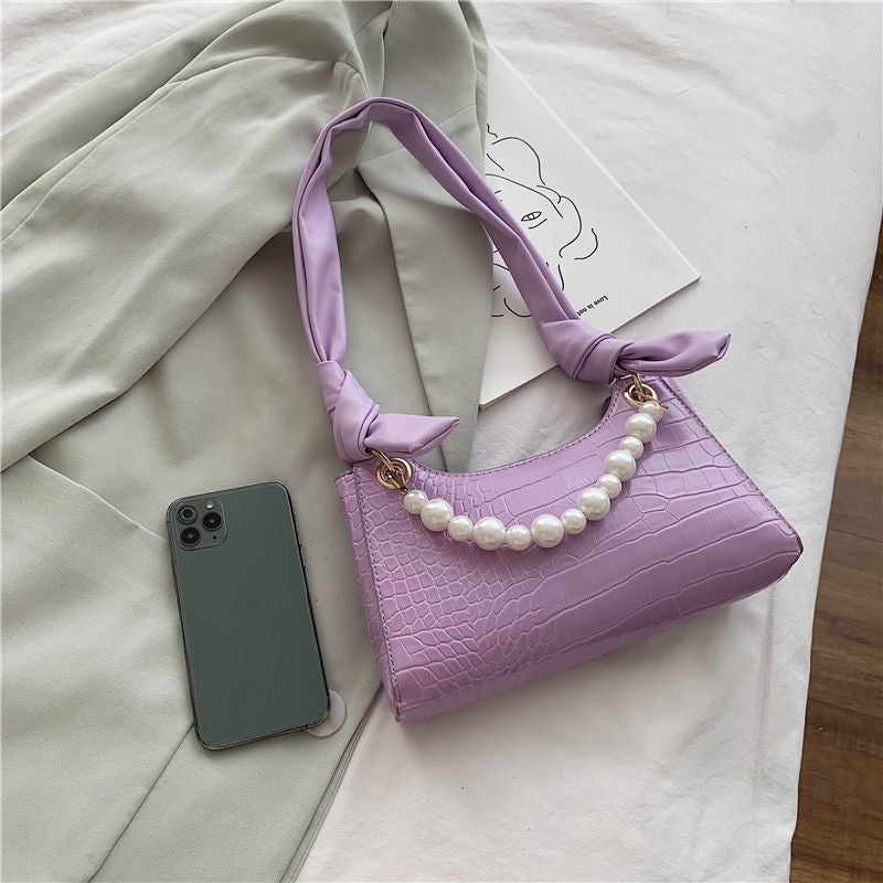 PU Pearl Shoulder Bag