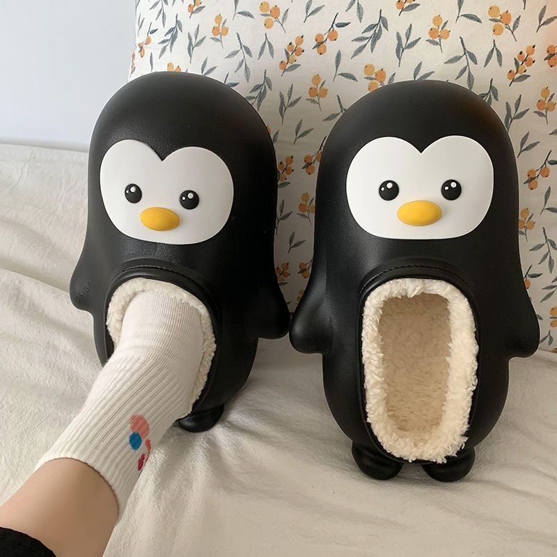Adorable Penguin Cotton Slippers