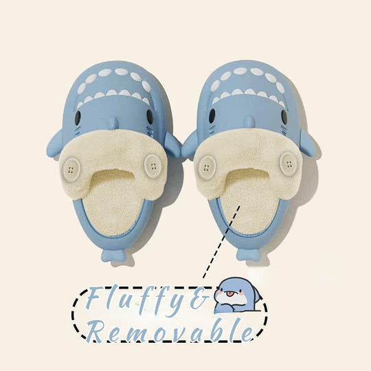 Cute Shark Cotton Slippers