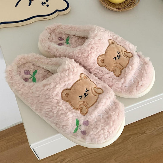 Bear Fluffy Slippers