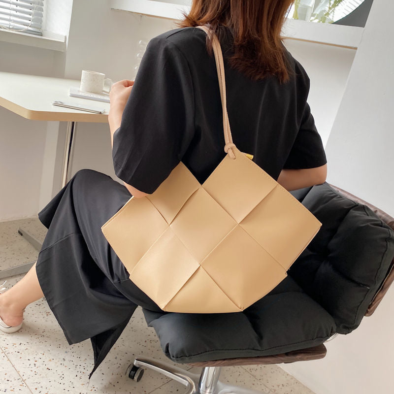 PU Rhombus Tote Bag