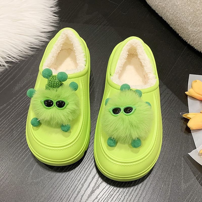 Cute Small Monster Cotton Slippers