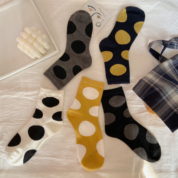 Polka Dot socks，5-Pair Pack