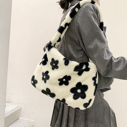 Fluffy Flower Shoulder Bag