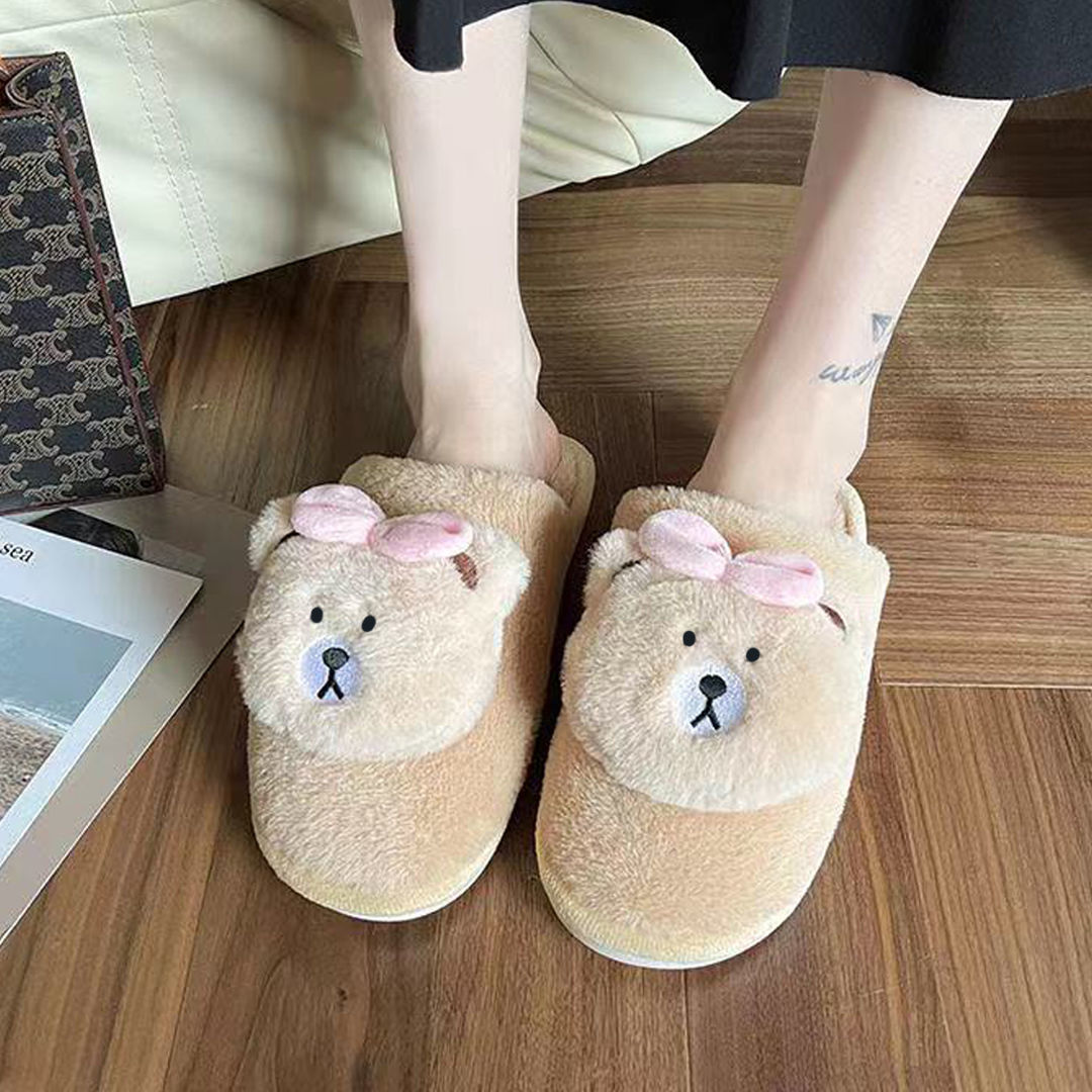 Bear Fluffy Slippers