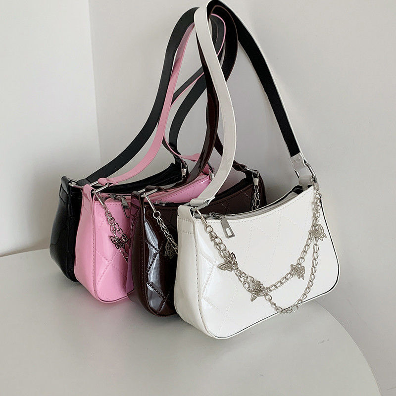 PU Butterfly Chain Strap Shoulder Bag