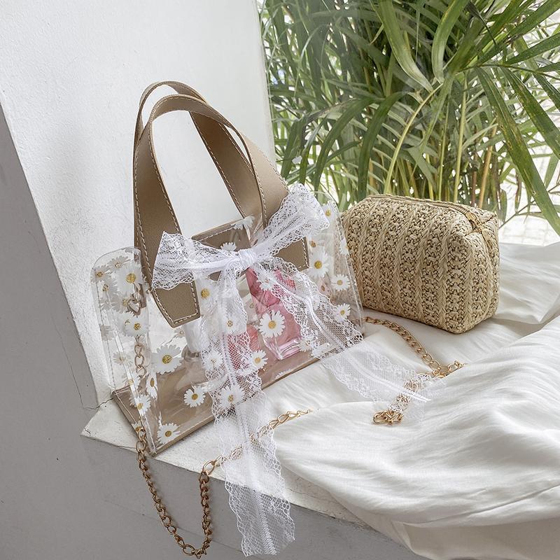 PU Flower Crossbody Bag