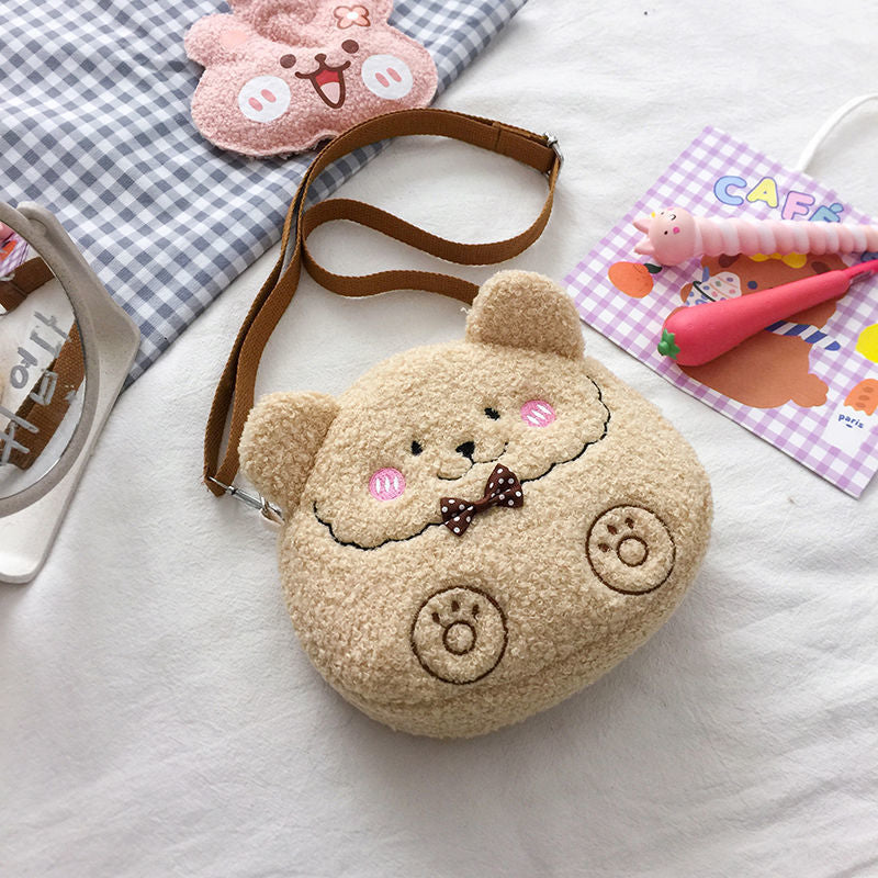 Fluffy Bear Crossbody Bag