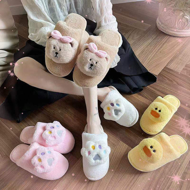 Bear Fluffy Slippers