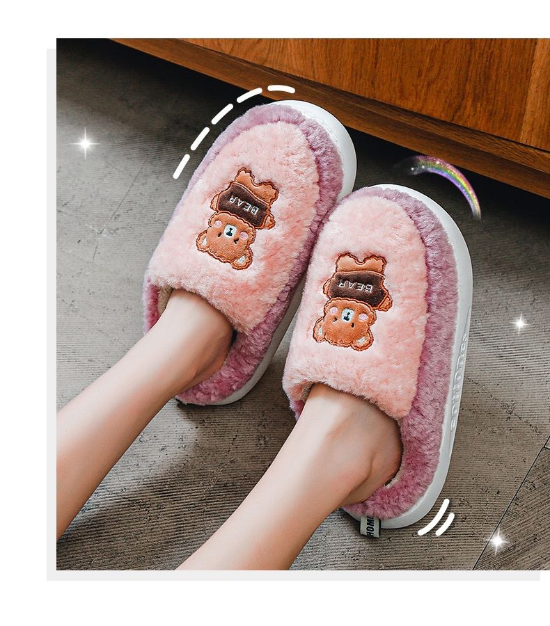 Bear Fluffy Slippers