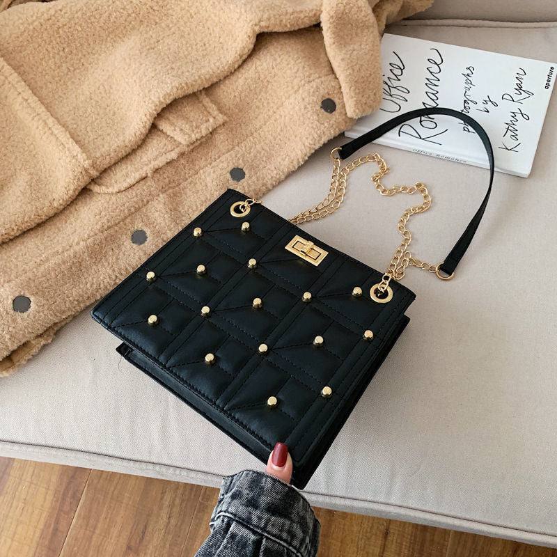 PU Chain Strap Crossbody Bag