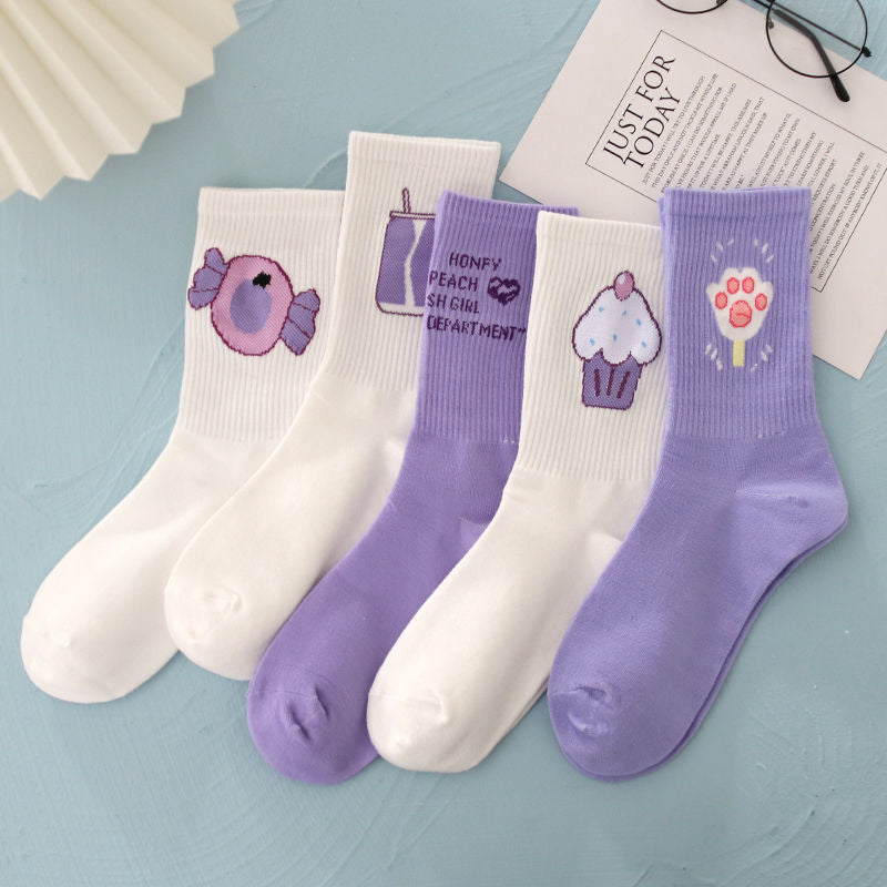 Candy Socks, 5-Pair Pack