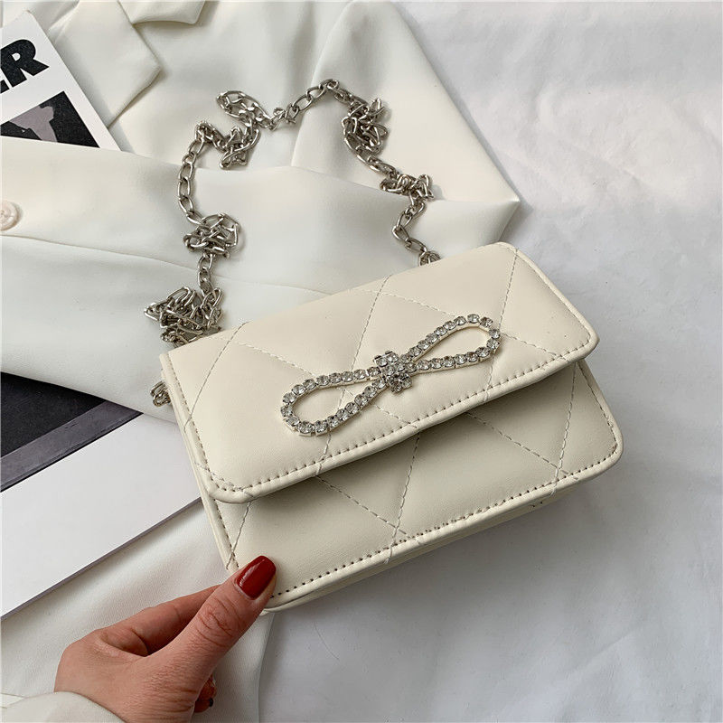 PU Bling Bow Crossbody bag