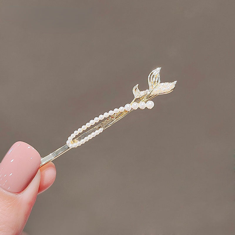 Zircon Fish Hair Clip, 2 pcs