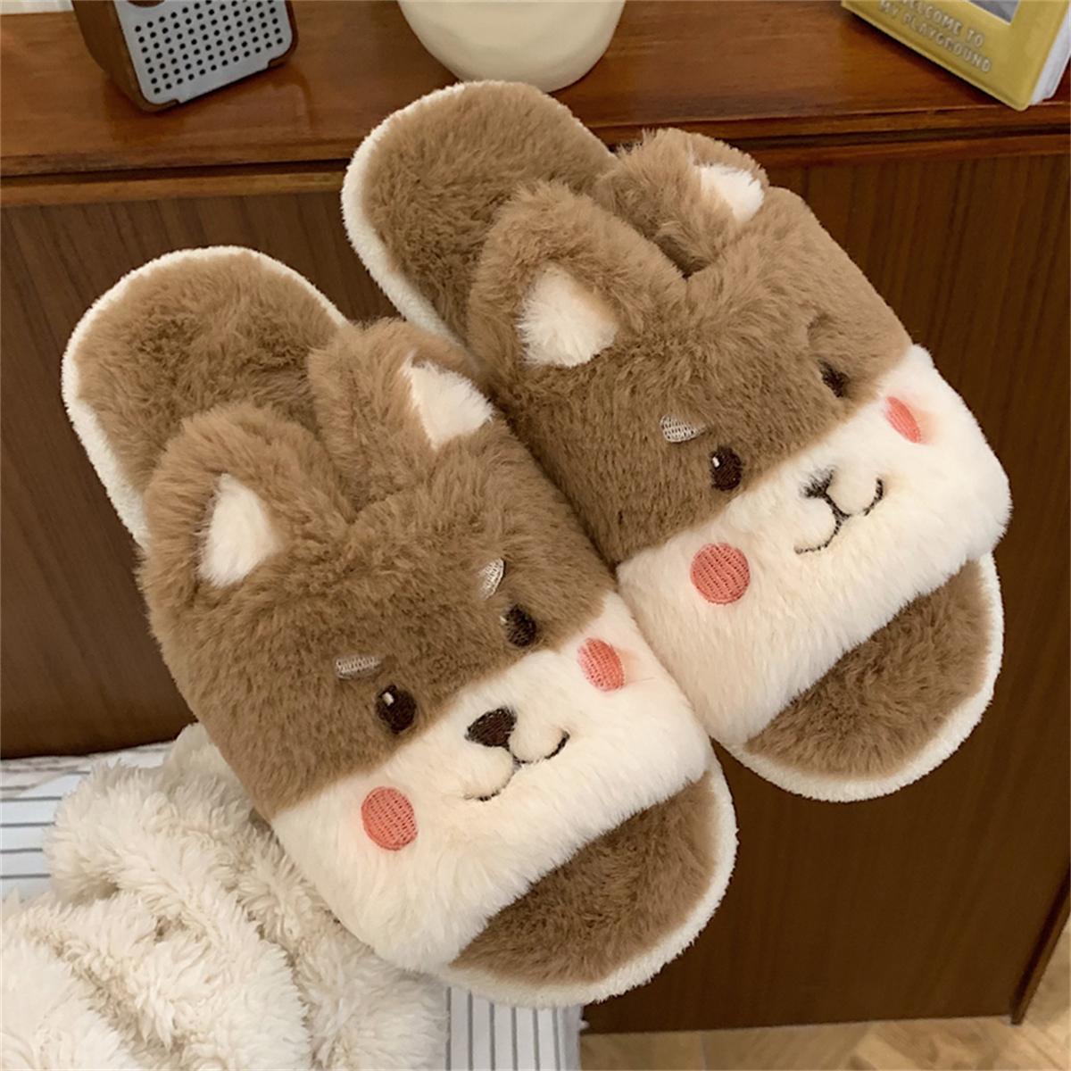 Dog Fluffy Slippers