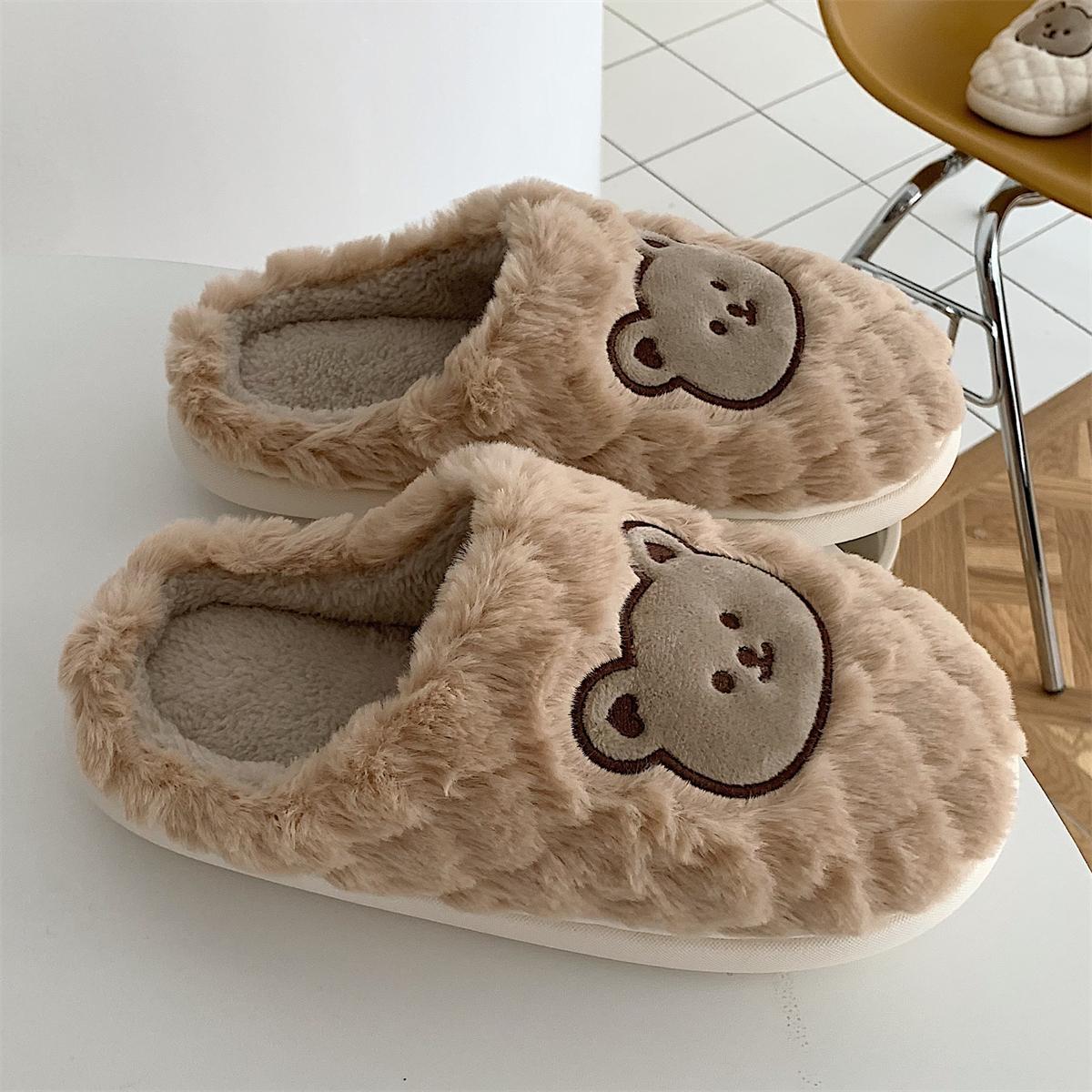 Bear Fluffy Slippers