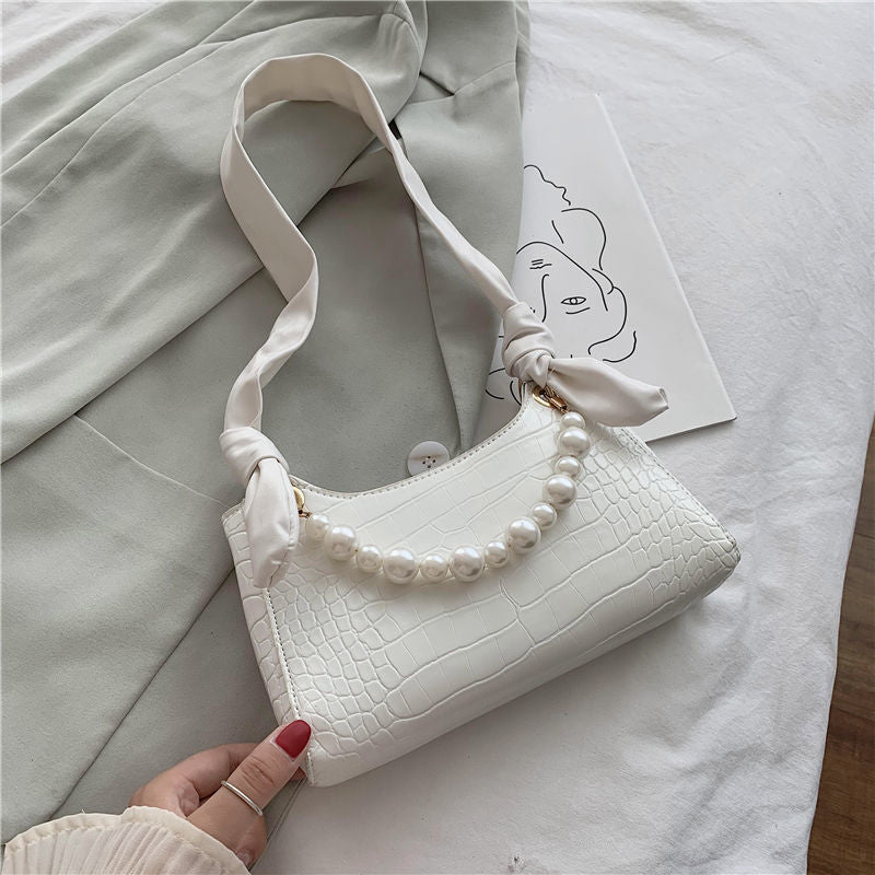 PU Pearl Shoulder Bag