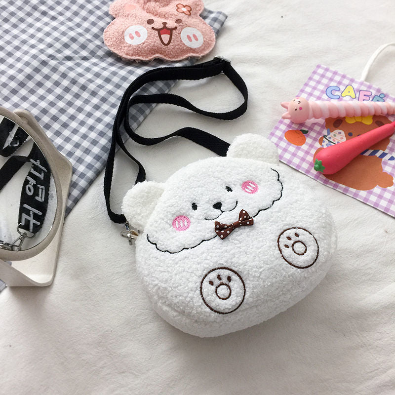 Fluffy Bear Crossbody Bag