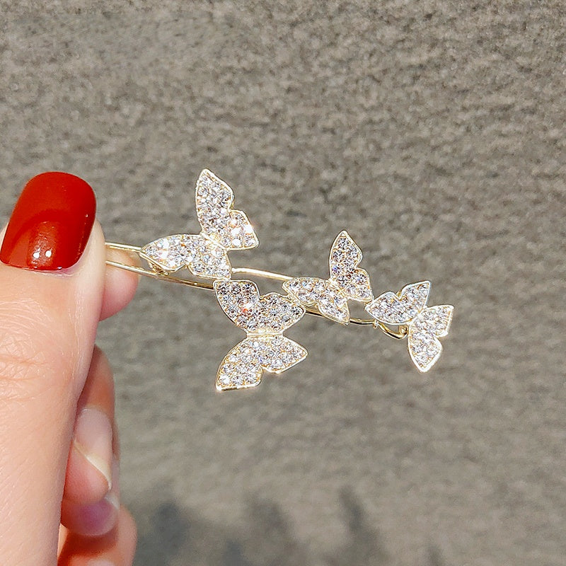 Zircon Butterfly Hair Clip