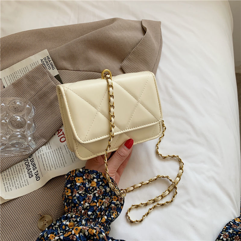 PU Chain Strap Crossbody Bag