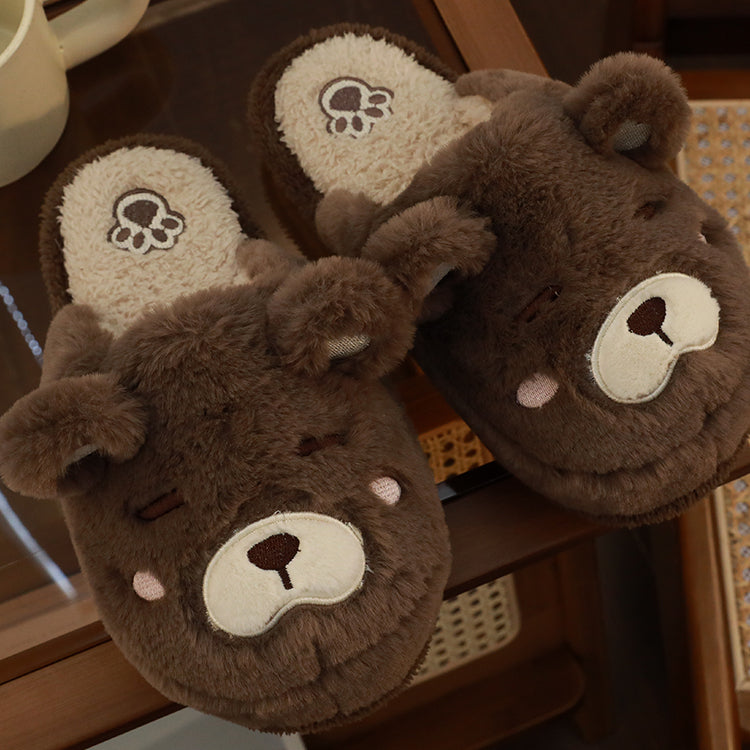 Bear Fluffy Slippers