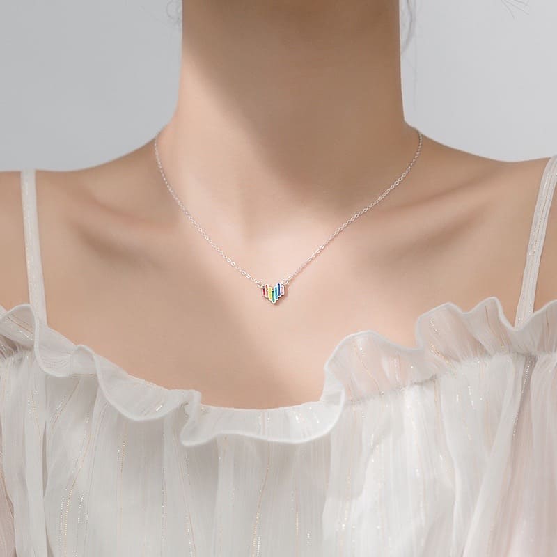925 Silver Rainbow Necklace